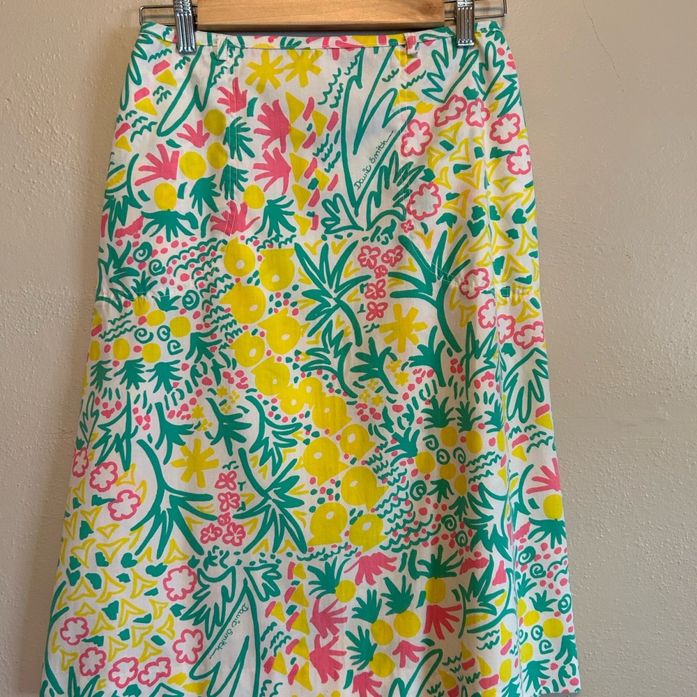 Vintage 70’s 80’s Summer Whimsical Cotton Wrap Skirt